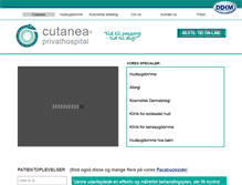 Tablet Screenshot of cutanea.dk